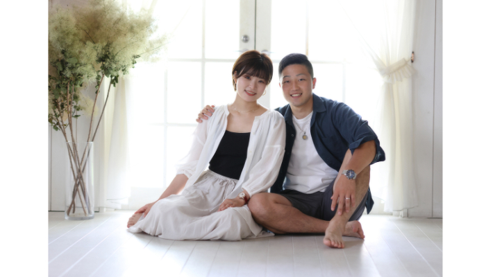 夫婦フォト カジュアル おしゃれ スタジオ